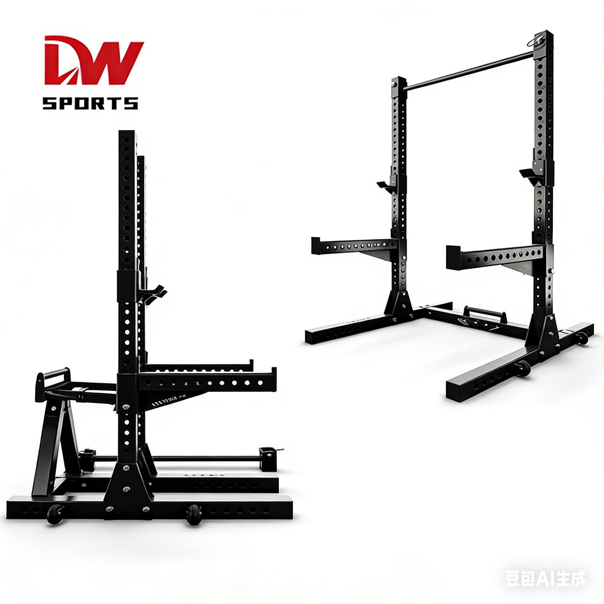 OEM ODM Customization Pull up Bar Squat Rack With J Cups Adjustable Barbell Squat Rack for Home or GYM
