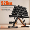 Adjustable Foldable Home Training Gym Bench Fitness Chair Stainless Steel Frame PU Material 150cm Length Sit-Up Dumbbell Racks