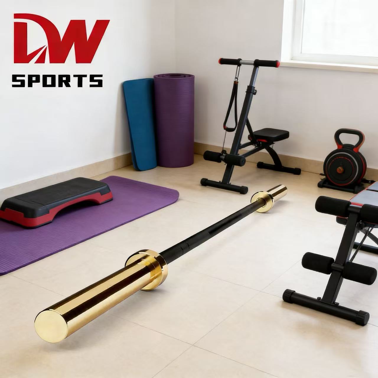 Steel Barbell Bar 50mm 20kg Weightlifting Custom