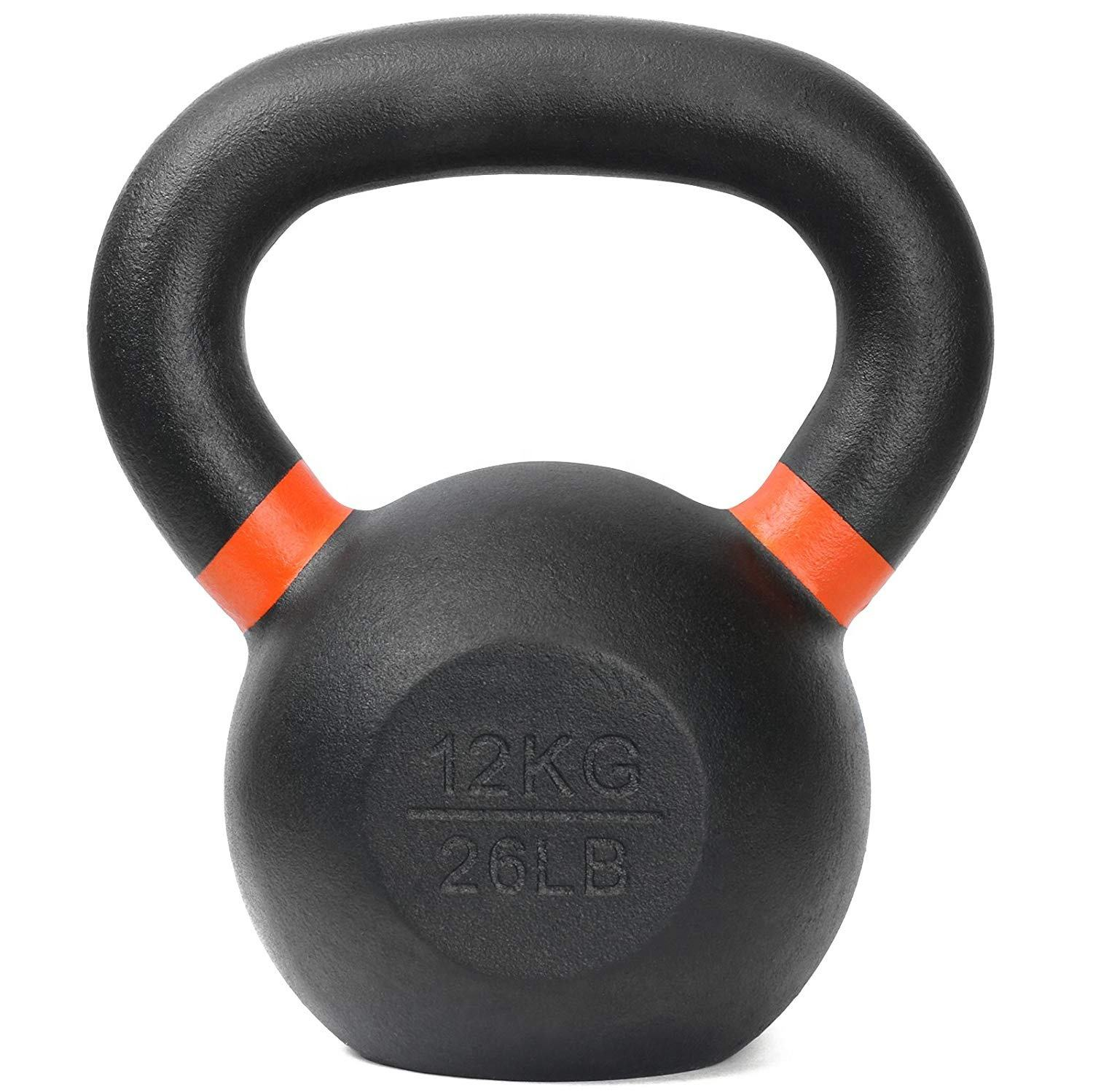 DW SPORTS FITNESS Custom Private Label Unisex Strength Training Cast Iron KettleBell Model KB-D-104 for Gym or Home