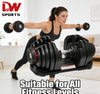 Hot Sale Adjustable Dumbbells Home Gym Equipment Adjustable Dumbbell 5-40kg