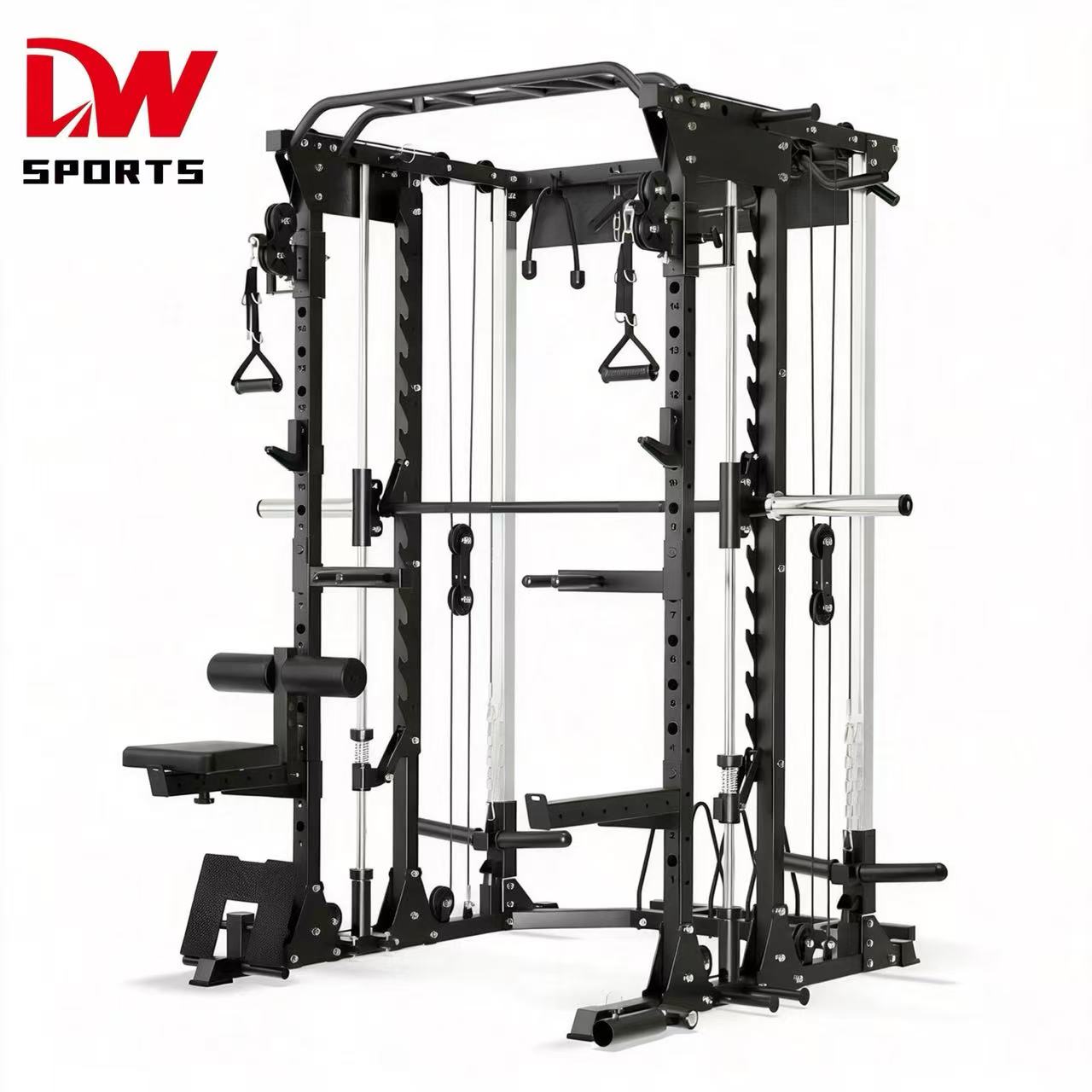 Doublewin Universal Functional Trainer-Carbon Steel & Metal Construction for Comprehensive Fitness Exercise