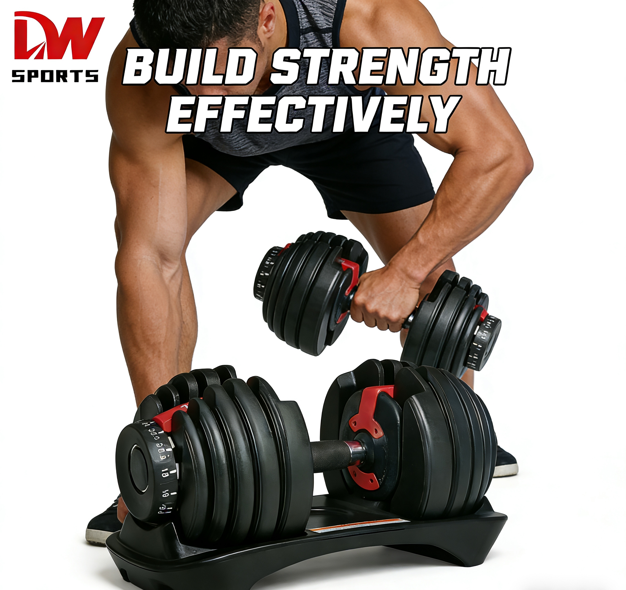 Hot Sale Adjustable Dumbbells Weight Fitness Accessories Home Gym Equipment Adjustable Dumbbell 2.5-24kg