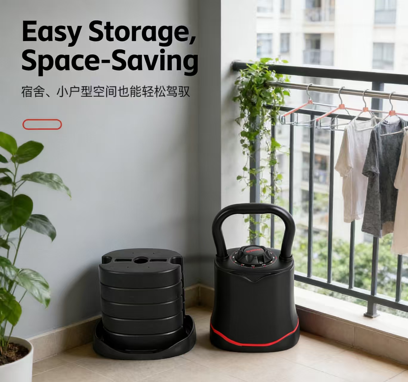 Wholesale 18KG Handheld Adjustable Kettlebell Multi-Functional Strength Trainer for Home Gym