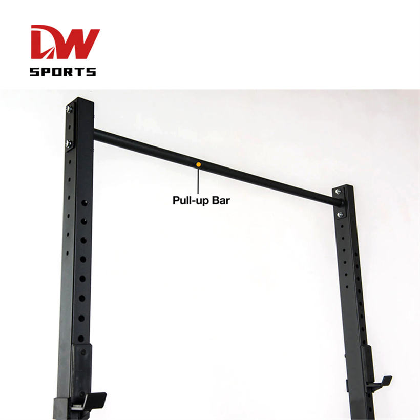 DW SPORTS FITNESS GYM EQUIPMENT CROSS FIT FOLD WALL MOUNTED SQUAT RACK