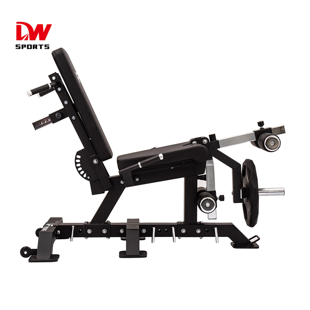 DW Sports Multifunctional Gym Bench Strength Training Adjustable Bench Leg Extension Leg Curl Machine