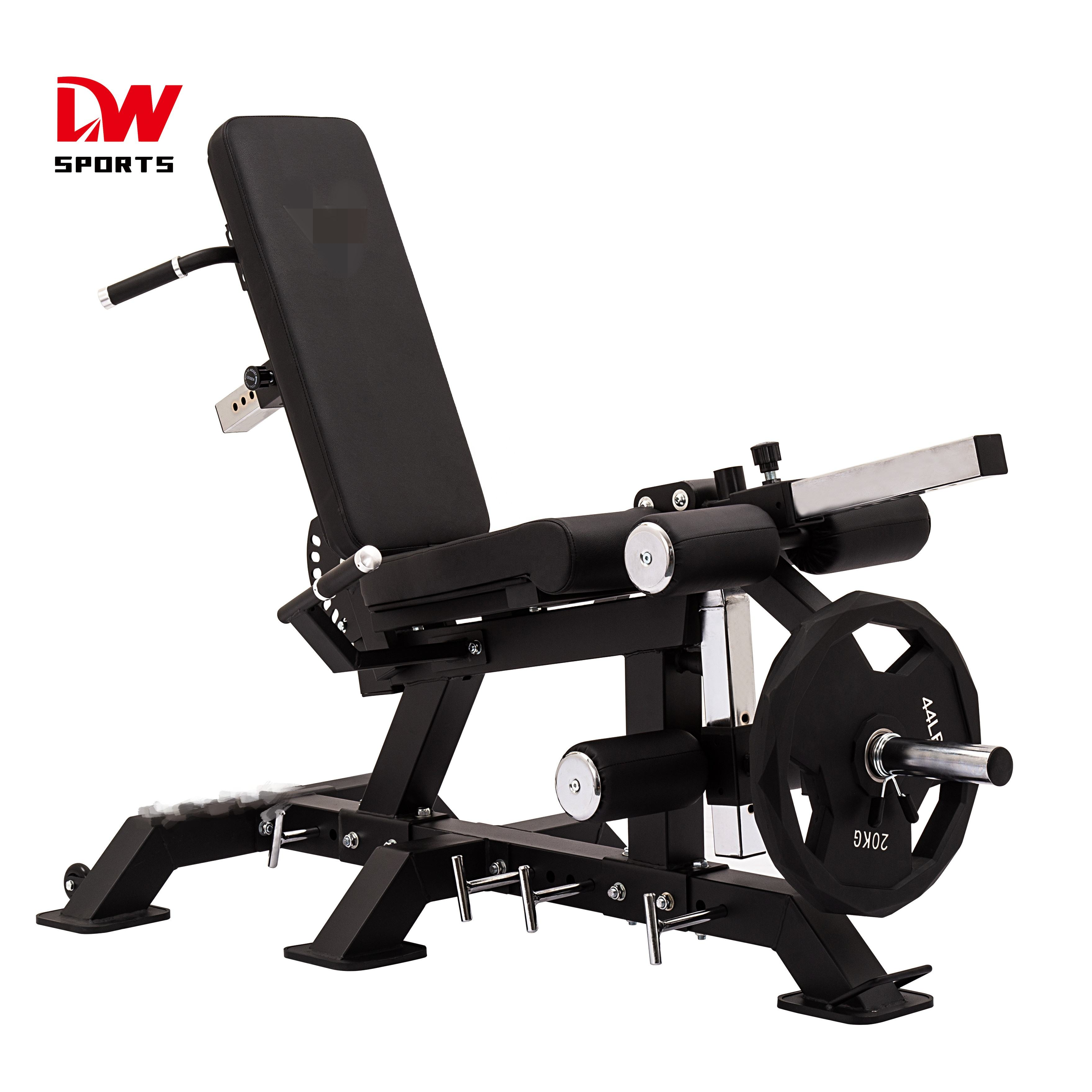 DW Sports Multifunctional Gym Bench Strength Training Adjustable Bench Leg Extension Leg Curl Machine