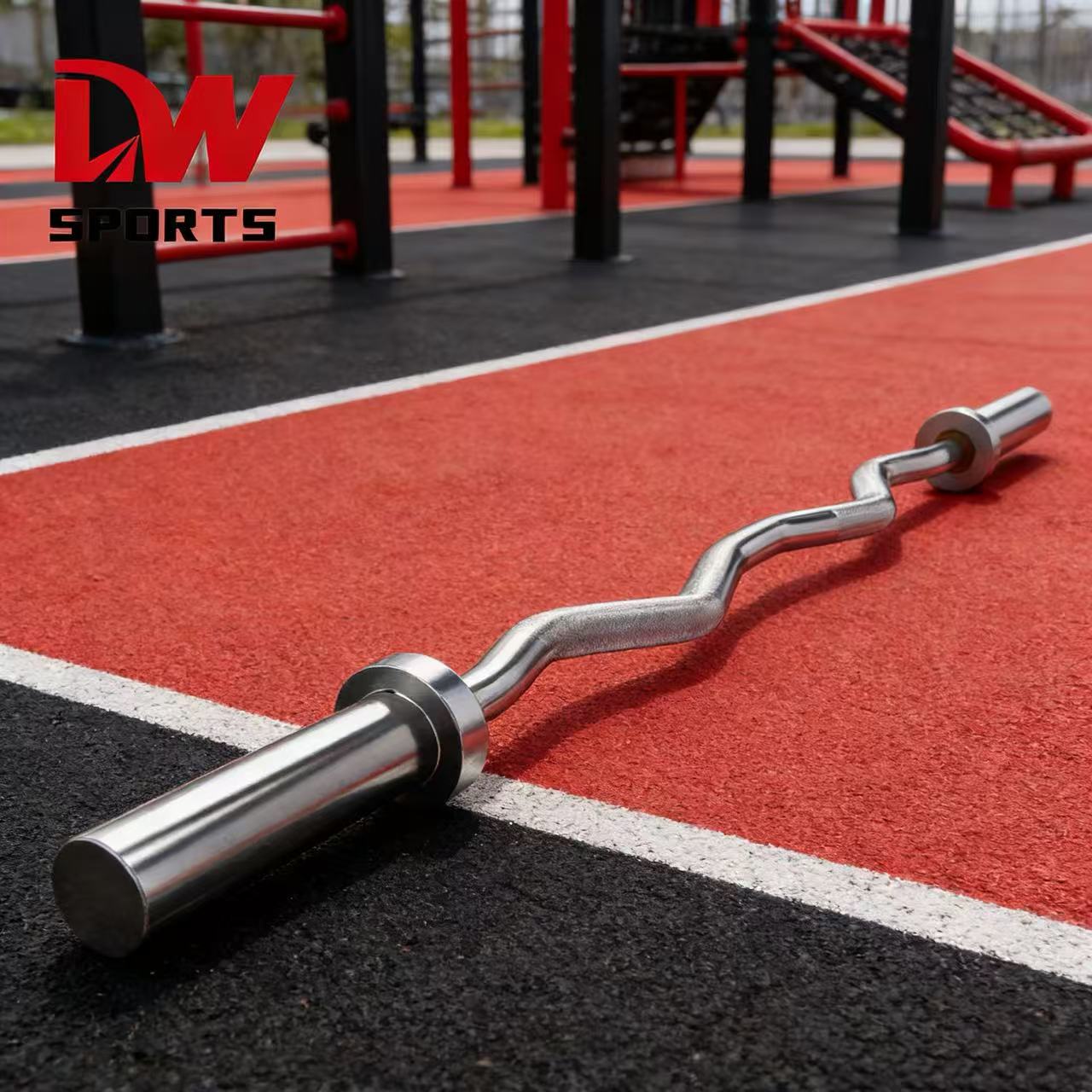 Doublewin Steel Barbell Bar-Durable Non-Slip Design for Gym Fitness