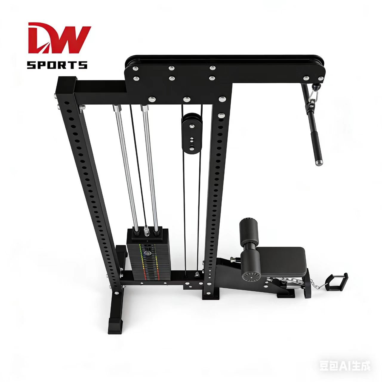 DW SPORTS Iron Functional Trainer for Commercial Gym Equipment Hamstrings Exercise Unisex