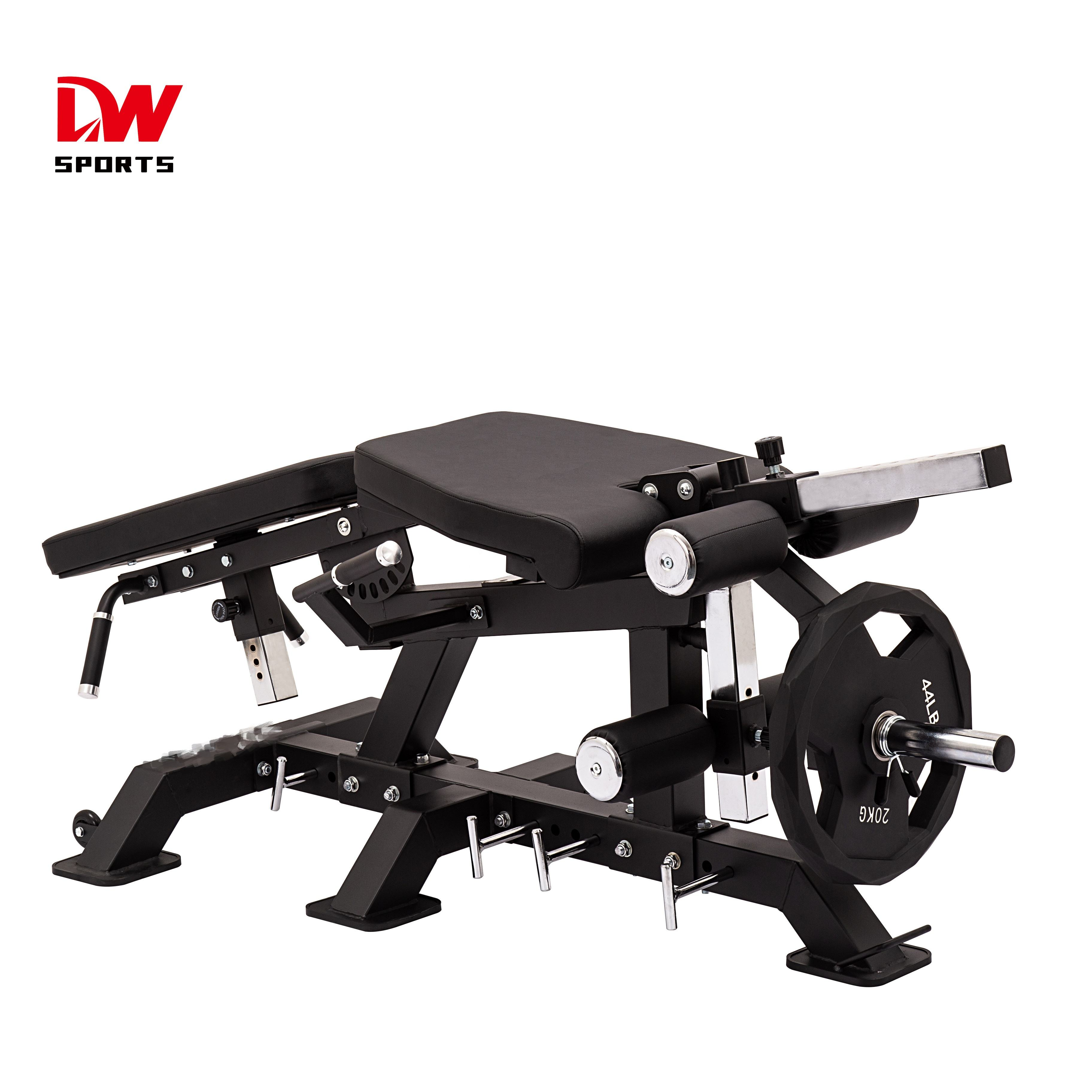 DW Sports Multifunctional Gym Bench Strength Training Adjustable Bench Leg Extension Leg Curl Machine