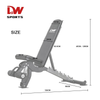 Factory Selling DW Sports Professional Adjustable Metal Weight Bench for Home Strength Training Portable Custom Logo