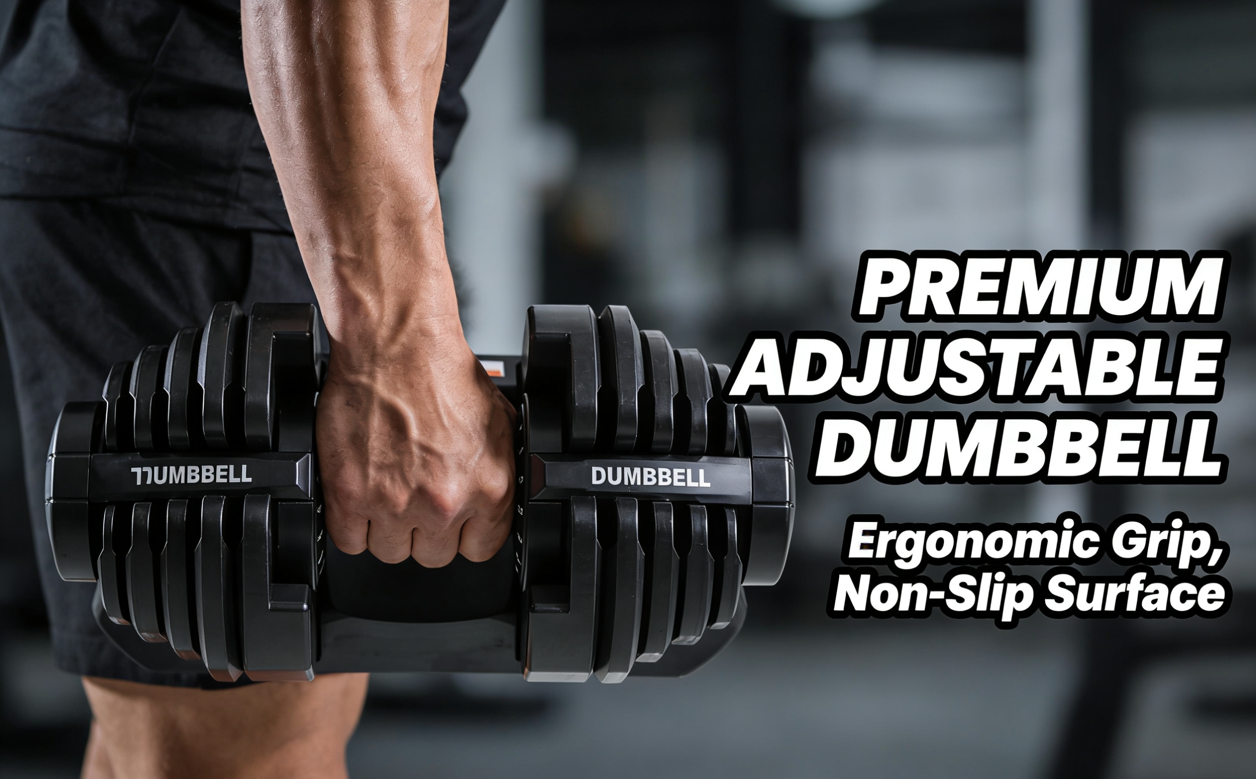 Professional 40kg Adjustable Dumbbell with Rotatig Handle Adjustment(90lbs)