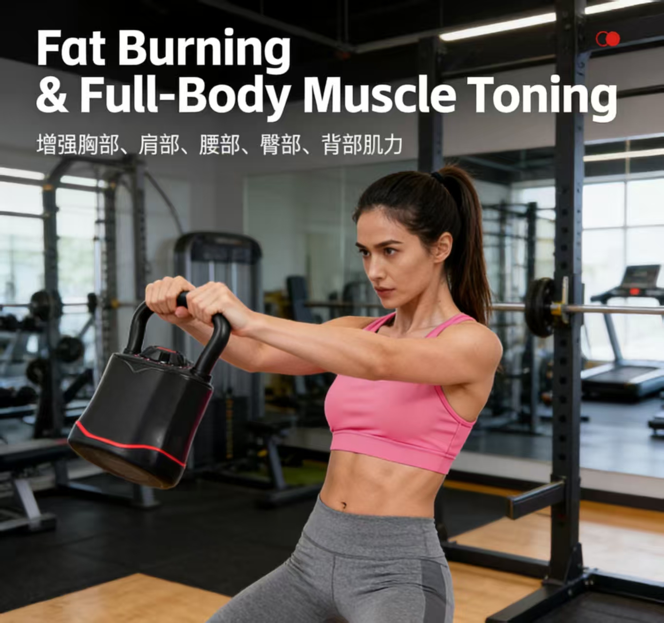 Wholesale 18KG Handheld Adjustable Kettlebell Multi-Functional Strength Trainer for Home Gym