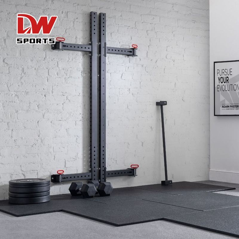 Wall Mount Folding Squat Rack for Home Gym