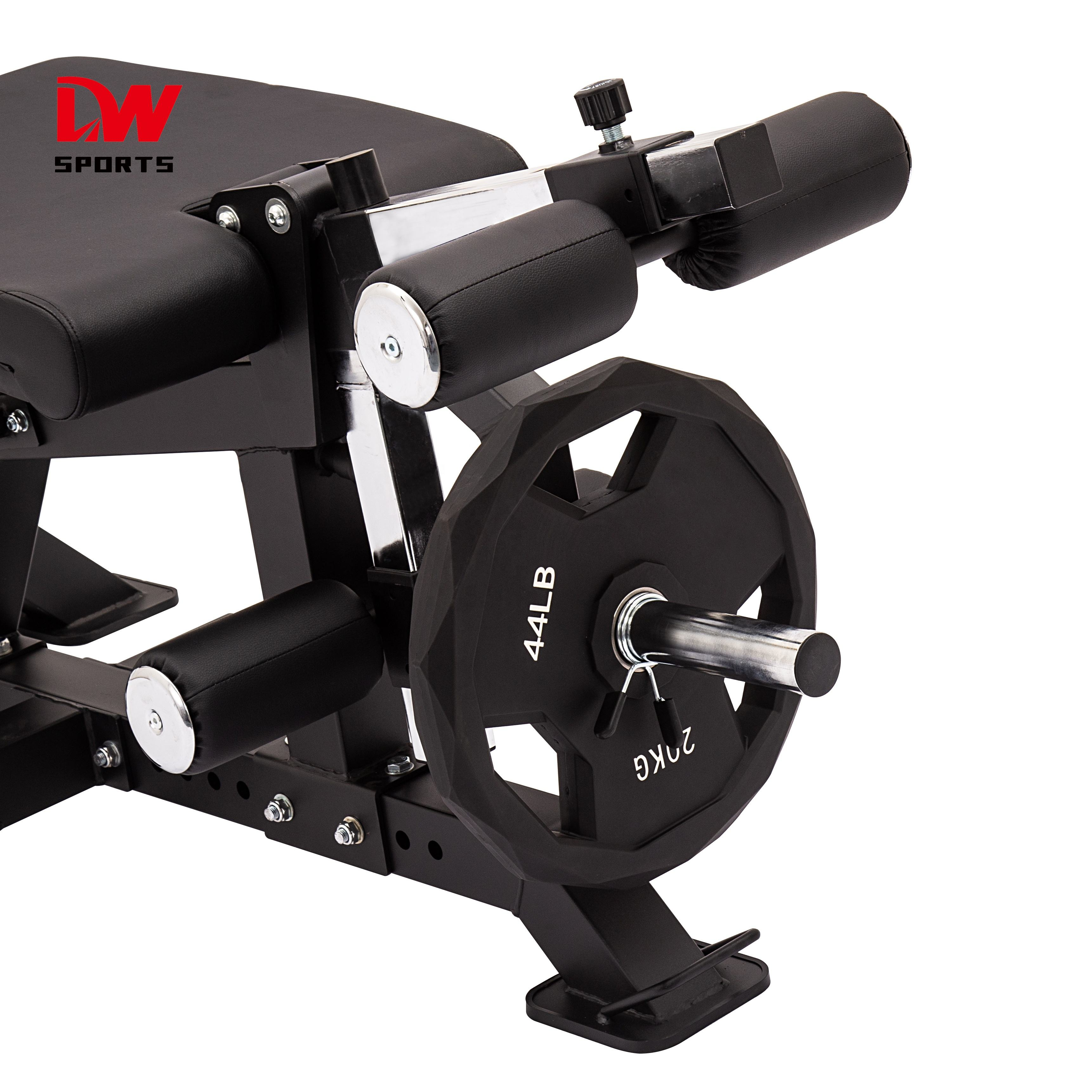 DW Sports Multifunctional Gym Bench Strength Training Adjustable Bench Leg Extension Leg Curl Machine