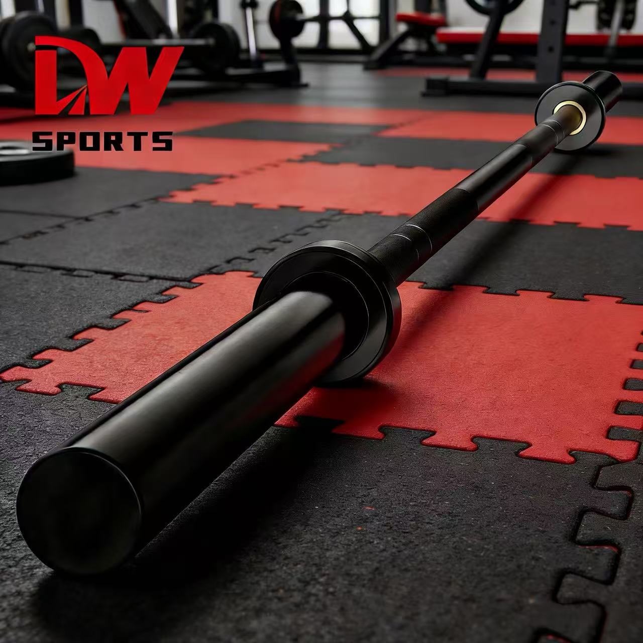 Doublewin Steel Barbell Bar-Durable Non-Slip Design for Gym Fitness